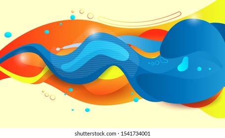 Abstract wavy background design, Vector illustration. can use for, landing page, template, ui, web, mobile app, poster, banner, flyer, background