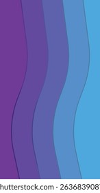 Abstract Wavy Background Design in Vibrant Purple and Blue Hues