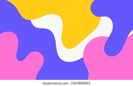 Fondo ondulado Abstractas con Formas coloridas distorsionadas. Estilo retro.