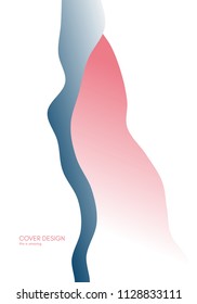 Abstract wavy background with dynamic effect. 3D Vector Illustration.