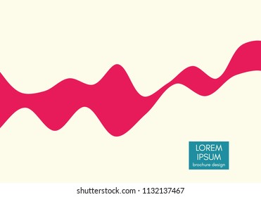 Abstract wavy background with dynamic effect. Futuristic technology style. Design Template. 3D Vector Illustration.