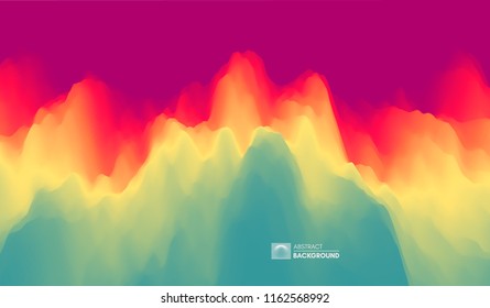 Abstract wavy background. Dynamic effect. Vector illustration. Can be used for advertising, marketing, presentation.