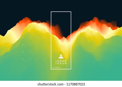Abstract wavy background. Dynamic effect. Vector illustration. Can be used for advertising, marketing, presentation.