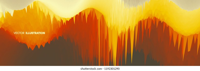 Abstract wavy background. Dynamic effect. Vector illustration. Can be used for advertising, marketing, presentation.