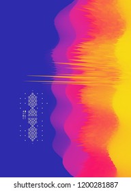 Abstract wavy background. Dynamic effect. Vector illustration. Can be used for advertising, marketing, presentation.