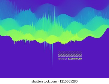 Abstract wavy background. Dynamic effect. Vector illustration. Can be used for advertising, marketing, presentation.