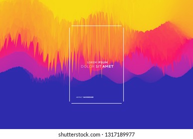 Abstract wavy background. Dynamic effect. Vector illustration. Can be used for advertising, marketing, presentation.