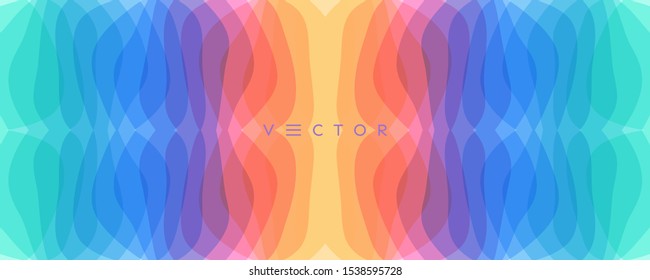 Abstract wavy background with dynamic effect. Modern screen design for mobile app and web. 3d vector illustration for brochure, banner, flyer or presentation.