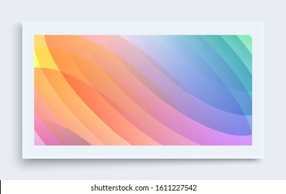 Abstract wavy background with dynamic effect. Modern screen design for mobile app and web. 3d vector illustration for brochure, banner, flyer or presentation.