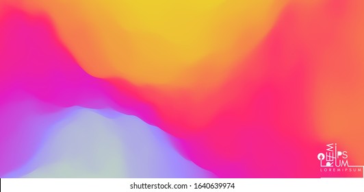 Abstract wavy background with dynamic effect. Color gradients for design. Vector Illustration.