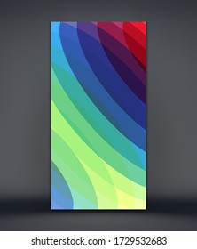 Abstract wavy background with dynamic effect. Modern screen design for mobile app and web. 3d vector illustration for brochure, banner, flyer or presentation.