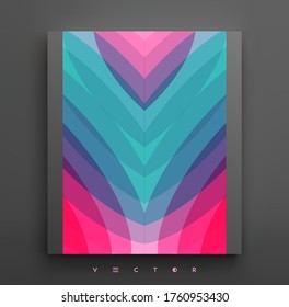 Abstract wavy background with dynamic effect. Modern screen design for mobile app and web. 3d vector illustration for brochure, banner, flyer or presentation.