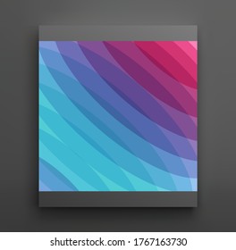 Abstract wavy background with dynamic effect. Modern screen design for mobile app and web. 3d vector illustration for brochure, banner, flyer or presentation.