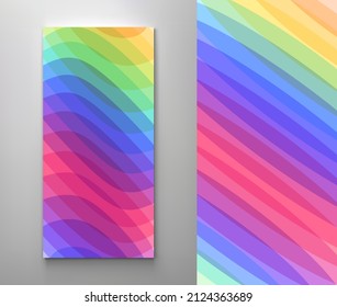 Abstract wavy background with dynamic effect. Modern screen design for mobile app and web. 3d vector illustration for brochure, banner, flyer or presentation.