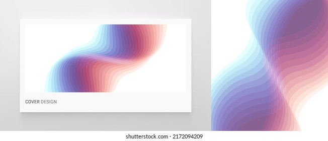 Abstract wavy background with dynamic effect. Modern screen design for mobile app and web. 3d vector illustration for brochure, banner, flyer or presentation.