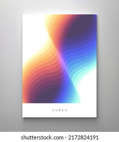 Abstract wavy background with dynamic effect. Modern screen design for mobile app and web. 3d vector illustration for brochure, banner, flyer or presentation.