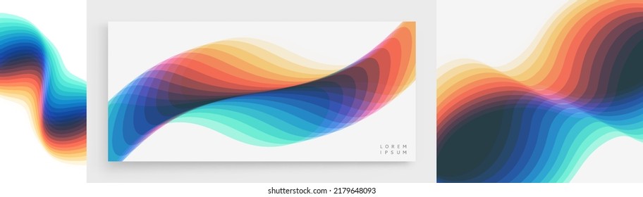 Abstract wavy background with dynamic effect. Modern screen design for mobile app and web. 3d vector illustration for brochure, banner, flyer or presentation.