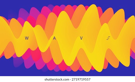 Abstractas fondo ondulado. Efecto dinámico. Plantilla de diseño de la cubierta. Ilustración 3D para folleto, póster, tarjeta, presentación, volante o Anuncio.