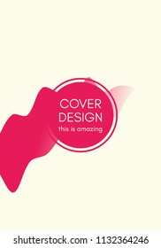 Abstract wavy background with dynamic gradients. Vector illustration.