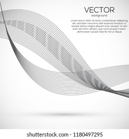 Abstract wavy background. Dynamic illustration. Abstract wavy digital background