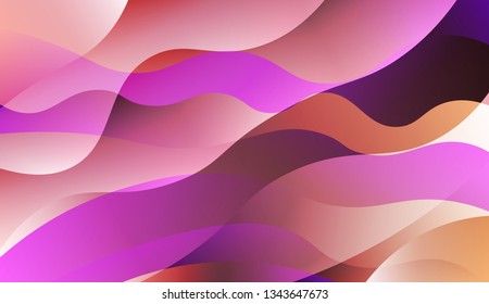 Abstract Wavy Background. For Elegant Pattern Cover Book. Vector Illustration with Color Gradient.