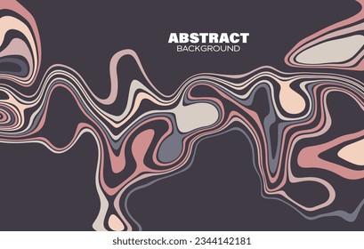 Abstract wavy background, fluid lines and waves.