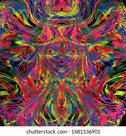 abstract wavy background full color