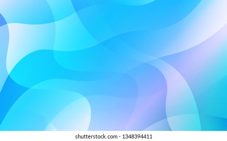 Abstract Wavy Background. For Futuristic Ad, Booklets. Vector Illustration with Color Gradient