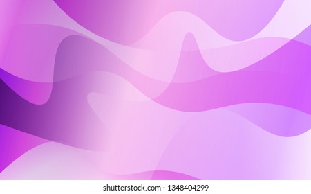 Abstract Wavy Background. For Futuristic Ad, Booklets. Vector Illustration with Color Gradient