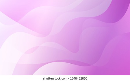 Abstract Wavy Background. For Futuristic Ad, Booklets. Vector Illustration with Color Gradient