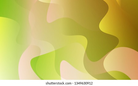 Abstract Wavy Background. For Futuristic Ad, Booklets. Vector Illustration with Color Gradient