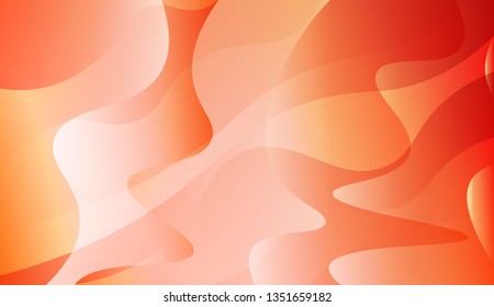 Abstract Wavy Background. For Futuristic Ad, Booklets. Vector Illustration with Color Gradient