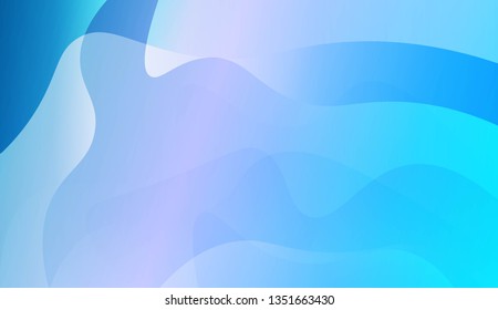 Abstract Wavy Background. For Futuristic Ad, Booklets. Vector Illustration with Color Gradient