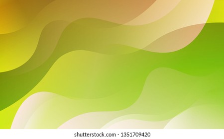 Abstract Wavy Background. For Futuristic Ad, Booklets. Vector Illustration with Color Gradient