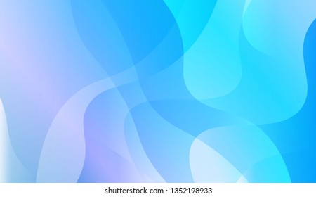 Abstract Wavy Background. For Futuristic Ad, Booklets. Vector Illustration with Color Gradient