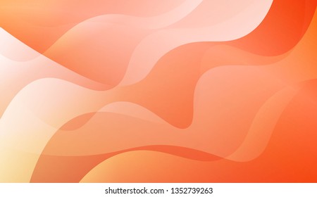 Abstract Wavy Background. For Futuristic Ad, Booklets. Vector Illustration with Color Gradient