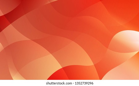 Abstract Wavy Background. For Futuristic Ad, Booklets. Vector Illustration with Color Gradient