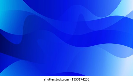 Abstract Wavy Background. For Futuristic Ad, Booklets. Vector Illustration with Color Gradient