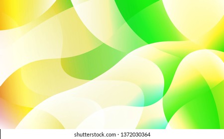 Abstract Wavy Background. For Futuristic Ad, Booklets. Vector Illustration with Color Gradient