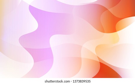 Abstract Wavy Background. For Futuristic Ad, Booklets. Vector Illustration with Color Gradient