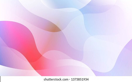 Abstract Wavy Background. For Futuristic Ad, Booklets. Vector Illustration with Color Gradient