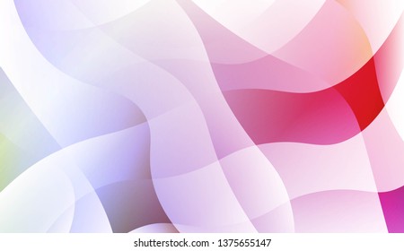 Abstract Wavy Background. For Futuristic Ad, Booklets. Vector Illustration with Color Gradient