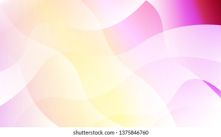 Abstract Wavy Background. For Futuristic Ad, Booklets. Vector Illustration with Color Gradient