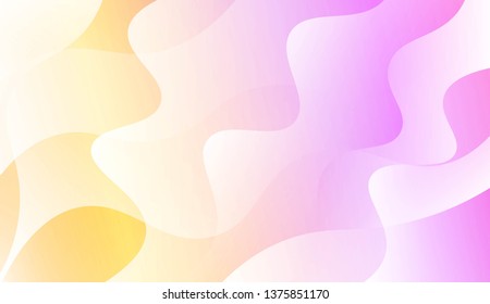 Abstract Wavy Background. For Futuristic Ad, Booklets. Vector Illustration with Color Gradient
