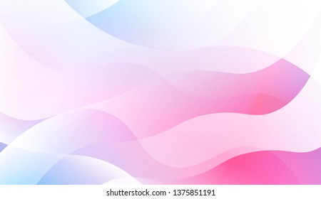 Abstract Wavy Background. For Futuristic Ad, Booklets. Vector Illustration with Color Gradient