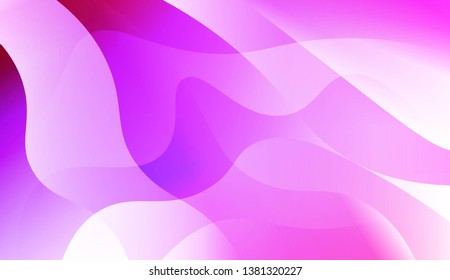 Abstract Wavy Background. For Futuristic Ad, Booklets. Vector Illustration with Color Gradient