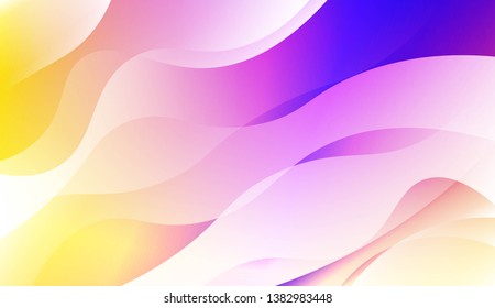 Abstract Wavy Background. For Futuristic Ad, Booklets. Vector Illustration with Color Gradient