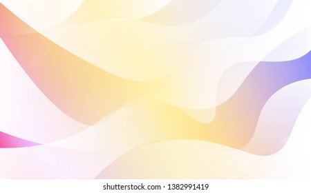 Abstract Wavy Background. For Futuristic Ad, Booklets. Vector Illustration with Color Gradient