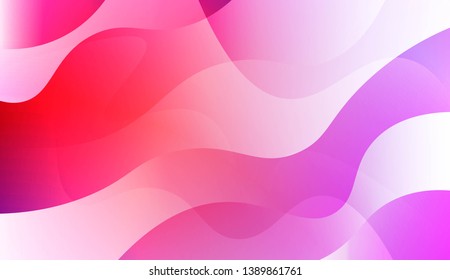 Abstract Wavy Background. For Futuristic Ad, Booklets. Vector Illustration with Color Gradient