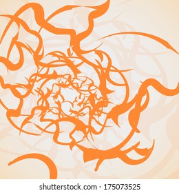 Abstract wavy background, futuristic shapes illustration.